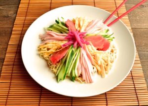 Try Summer Cold Noodles and Toppings Arigato Japan Food tours