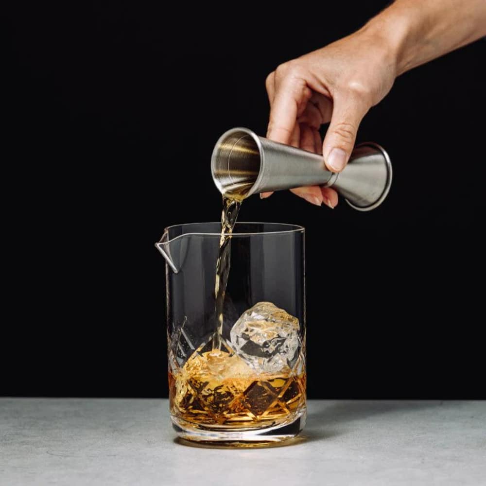 Japanese-style Jigger & Yarai Mixing Glass | Photo Credit: Liquor.com Store