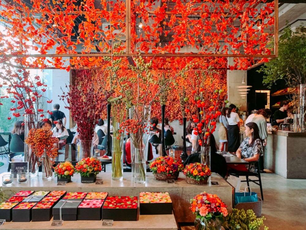 Niccolai Bergmann Nomu cafe URL: https://whenin.tokyo/NOMU-Flower-Cafe-Aoyama